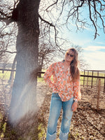 Retro Floral Blouse