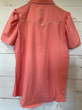 Peach Short Sleeve Blouse