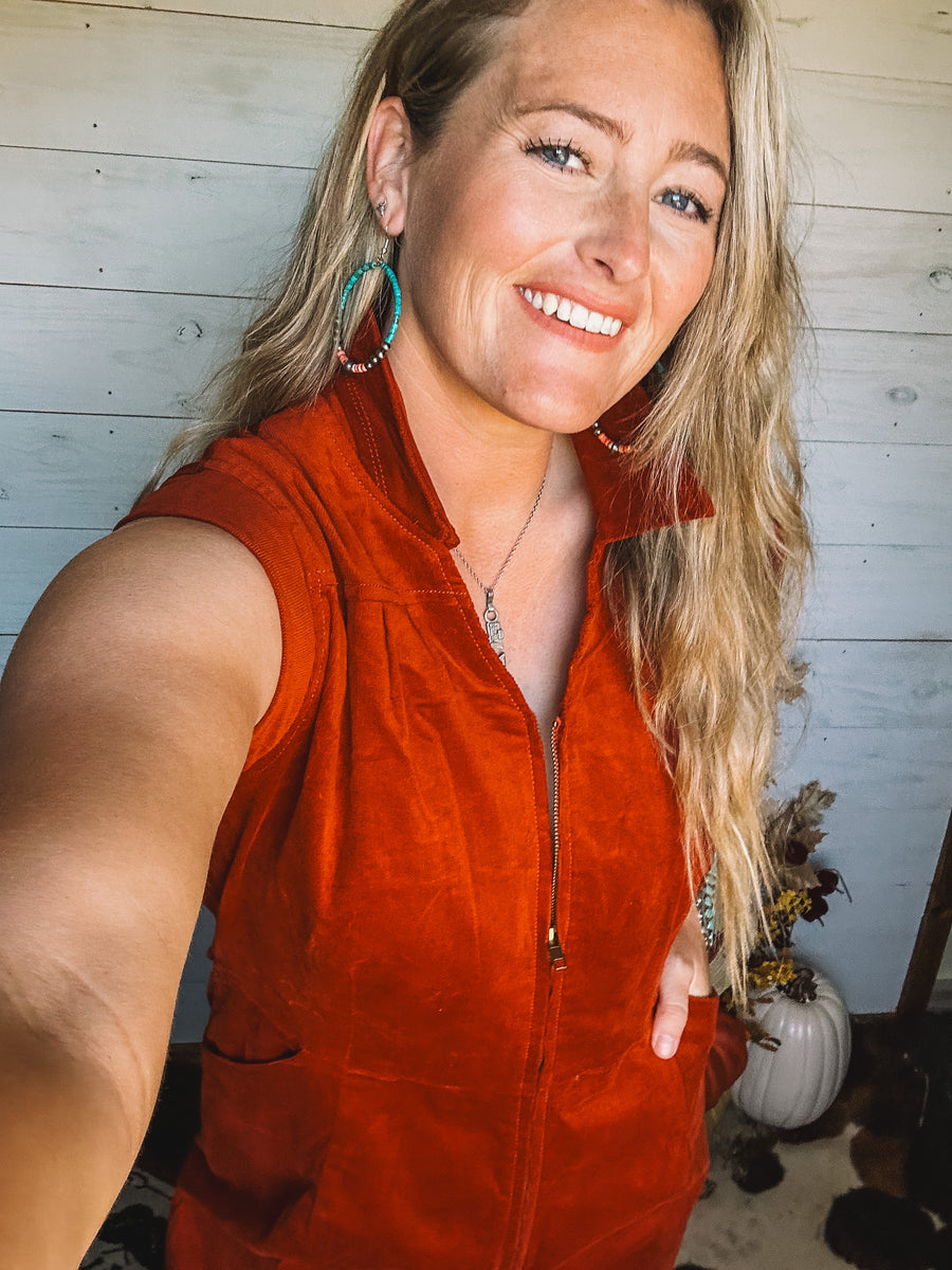 Autumn Rust Jumpsuit – Hazel's Fashion Wagon