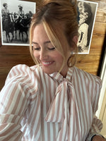 Mauve Tie Blouse