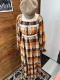 The Harvest Plaid Maxi