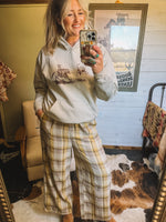 Mustard Plaid Pant