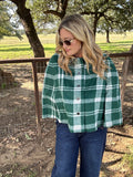 Christmas Green Wool Cape
