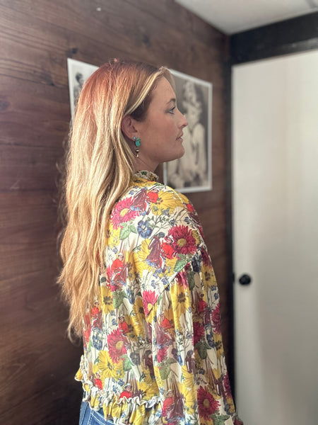 Mustard Cowboy Blouse