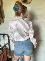 Mauve Tie Blouse