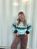 Fair Isle Fringe Sweater