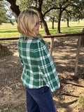 Christmas Green Wool Cape