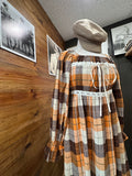 The Harvest Plaid Maxi