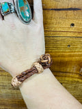 Hand braided adjustable bracelets