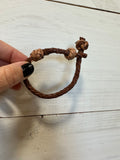 Hand braided adjustable bracelets