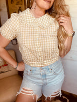Frilled Button Down Top