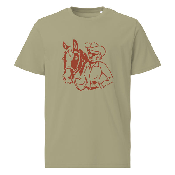 Rodeo Cowgirl Unisex Organic Cotton T-shirt