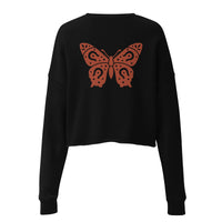 Crop Butterfly Sweatshirt