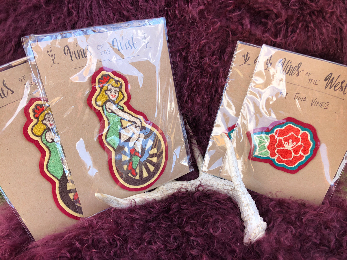 Chain stitched custom embroidered patches – Hazel's Fashion Wagon