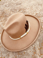 Cream Braided Hat Band