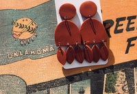 Terra-cotta Chandelier Earrings