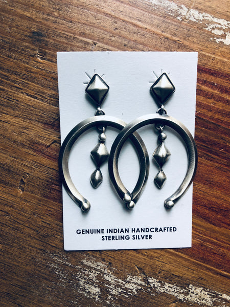 Naja Silver Post Earrings
